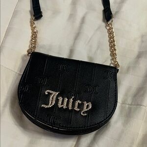 Juicy Couture Black and Gold Crossbody Bag